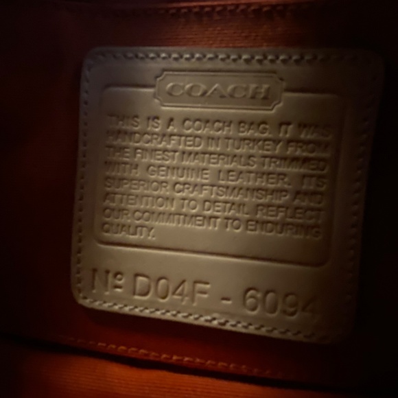 Coach Signature Fabric and Leather Hand Bag - Picture 7 of 7